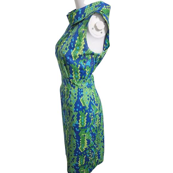 Lilly Pulitzer Lulu Dress Show Me Some Skin Prep Green Snakeskin Print Size 6 - Picture 8 of 12